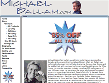 Tablet Screenshot of michaelballam.com